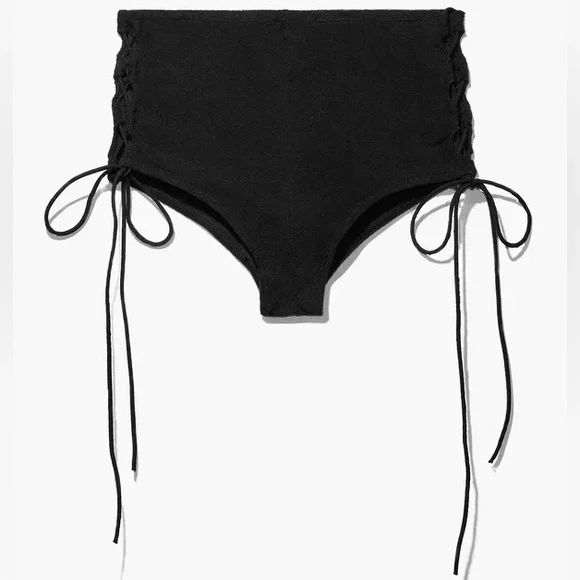 Tied Up In Terry 2pc | Black | XL - Picture 5 of 6